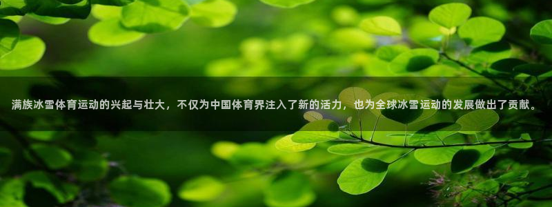 满族冰雪体育运动的兴起与壮大，不仅为中国体育界注入了新的活力，也为全球冰雪运动的发展做出了贡献。