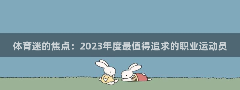 体育迷的焦点：2023年度最值得追求的职业运动员
